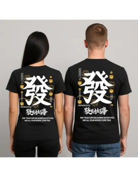 על הגב – סמל סיני לעושר. על הלב – ביטחון. תלבש מזל. תתחיל למשוך כסף בסטייל