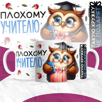 ПЛОХОМУ УЧИТЕЛЮ ТАКУЮ КРУЖКУ НЕ ПОДАРЯТ